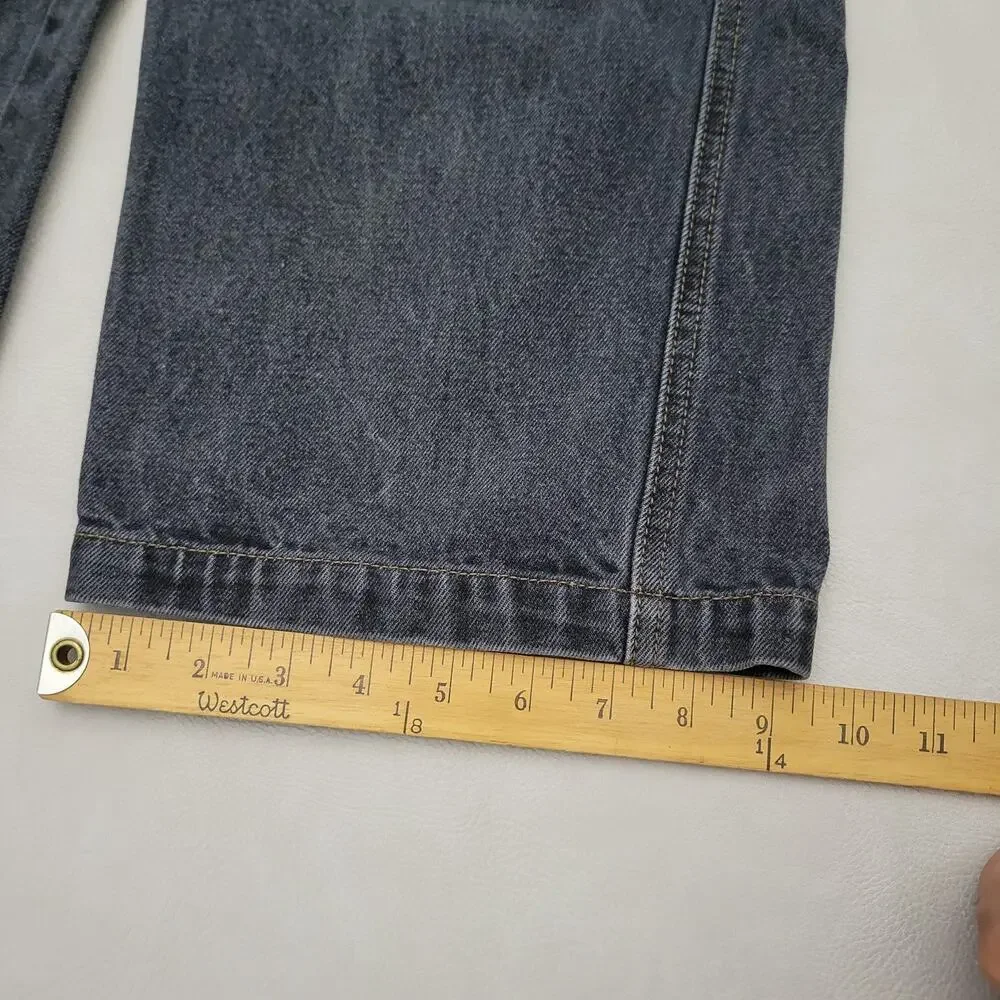 Vintage R&B Jeans 32x32 Baggy Wide Leg Carpenter Denim Y2K 90s Skate Grunge